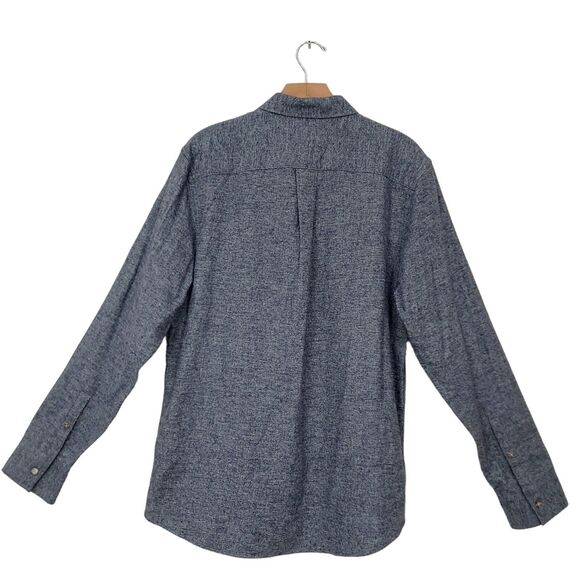 Wallin & Bros Flannel Shirt Mens Large Gray Cotton Button Up Long Sleeve Soft - Picture 2 of 11